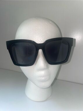 Oversized Black Square Sunglasses